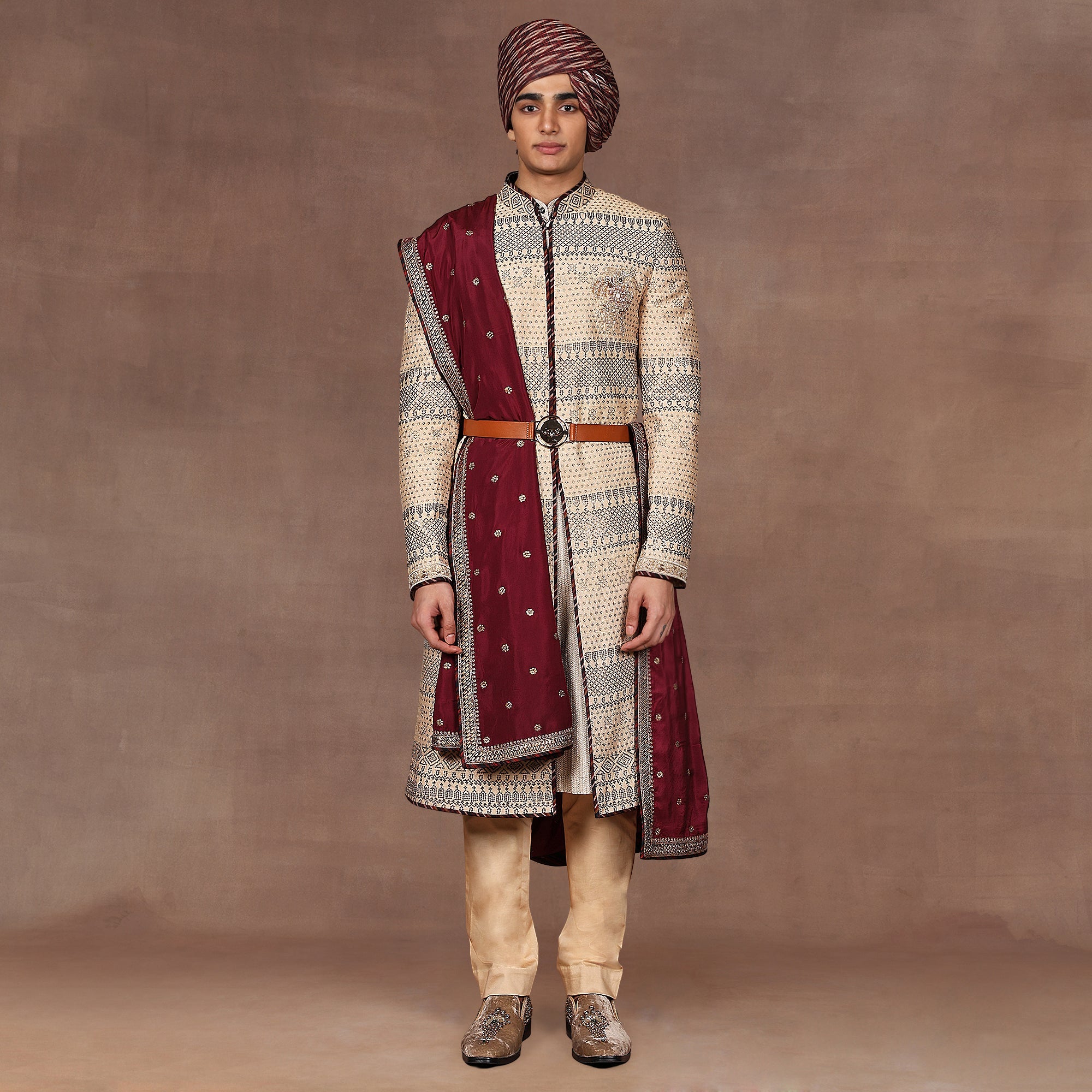 Plum Burgundy Stole | East