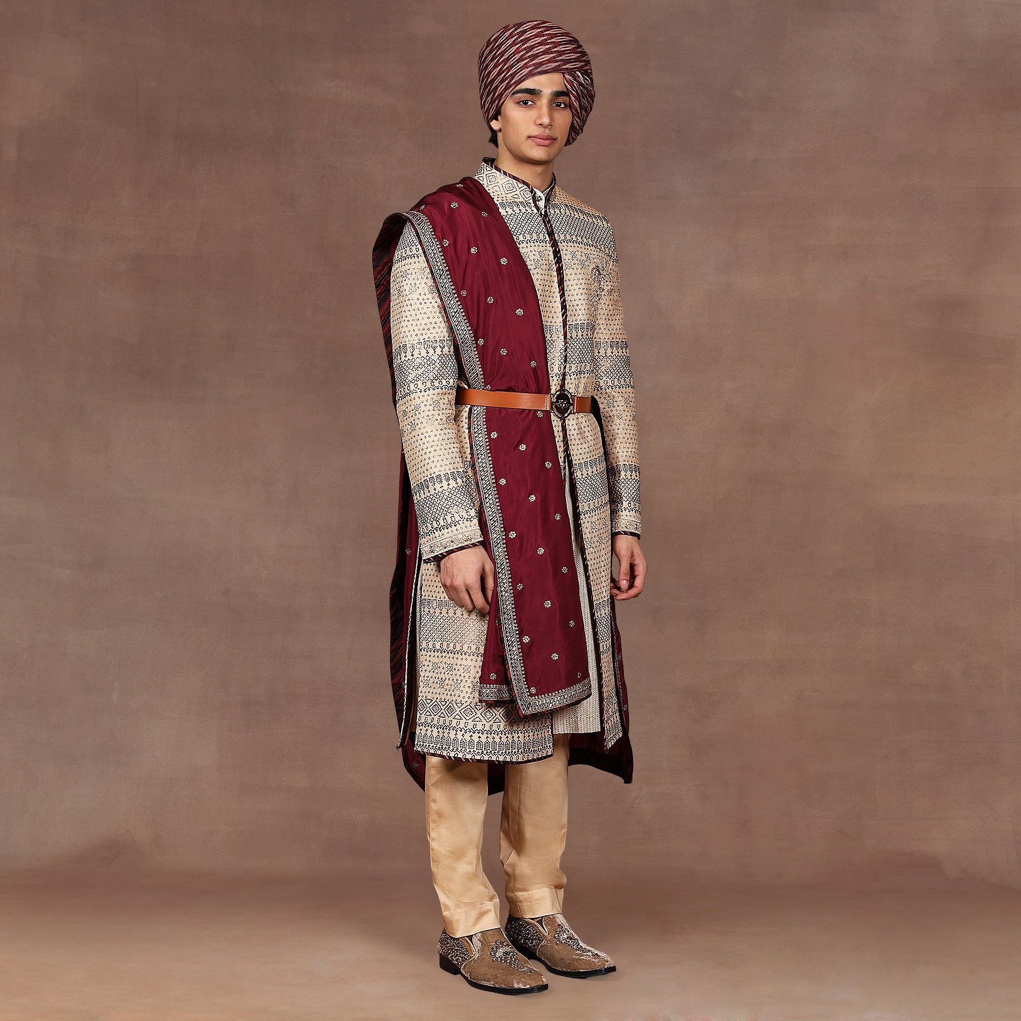 Plum Burgundy Stole | East