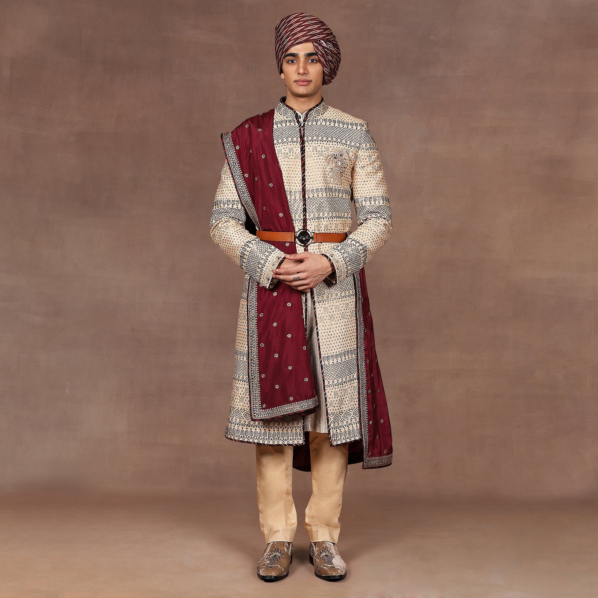 Plum Burgundy Stole | East