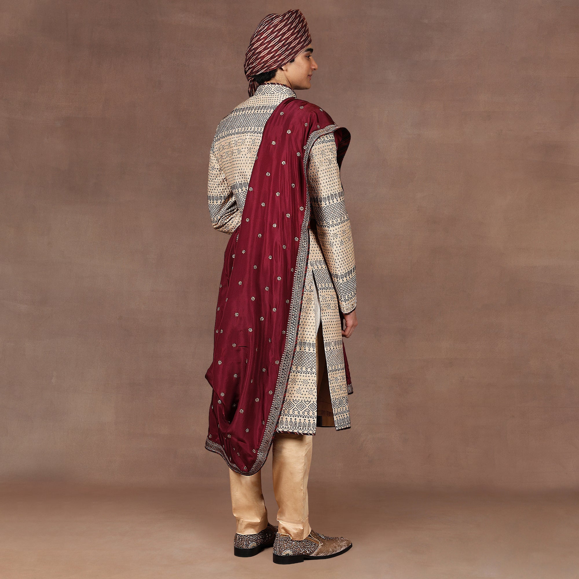 Plum Burgundy Stole | East