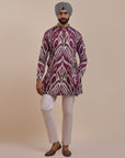 Plum Red Ikat Kurta | Atth
