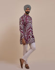 Plum Red Ikat Kurta | Atth