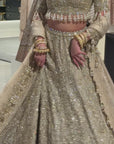 Gold Silver Tissue Lehenga Set - Ready to Ship