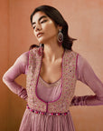 Lilac Koti Anarkali Set 2