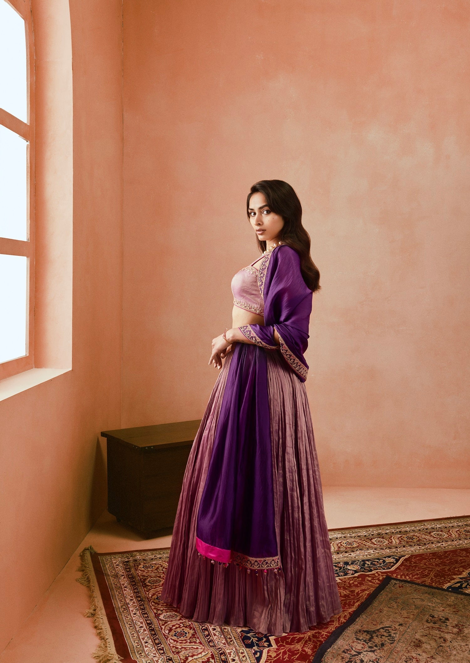 Johari Crushed Skirt Set 2