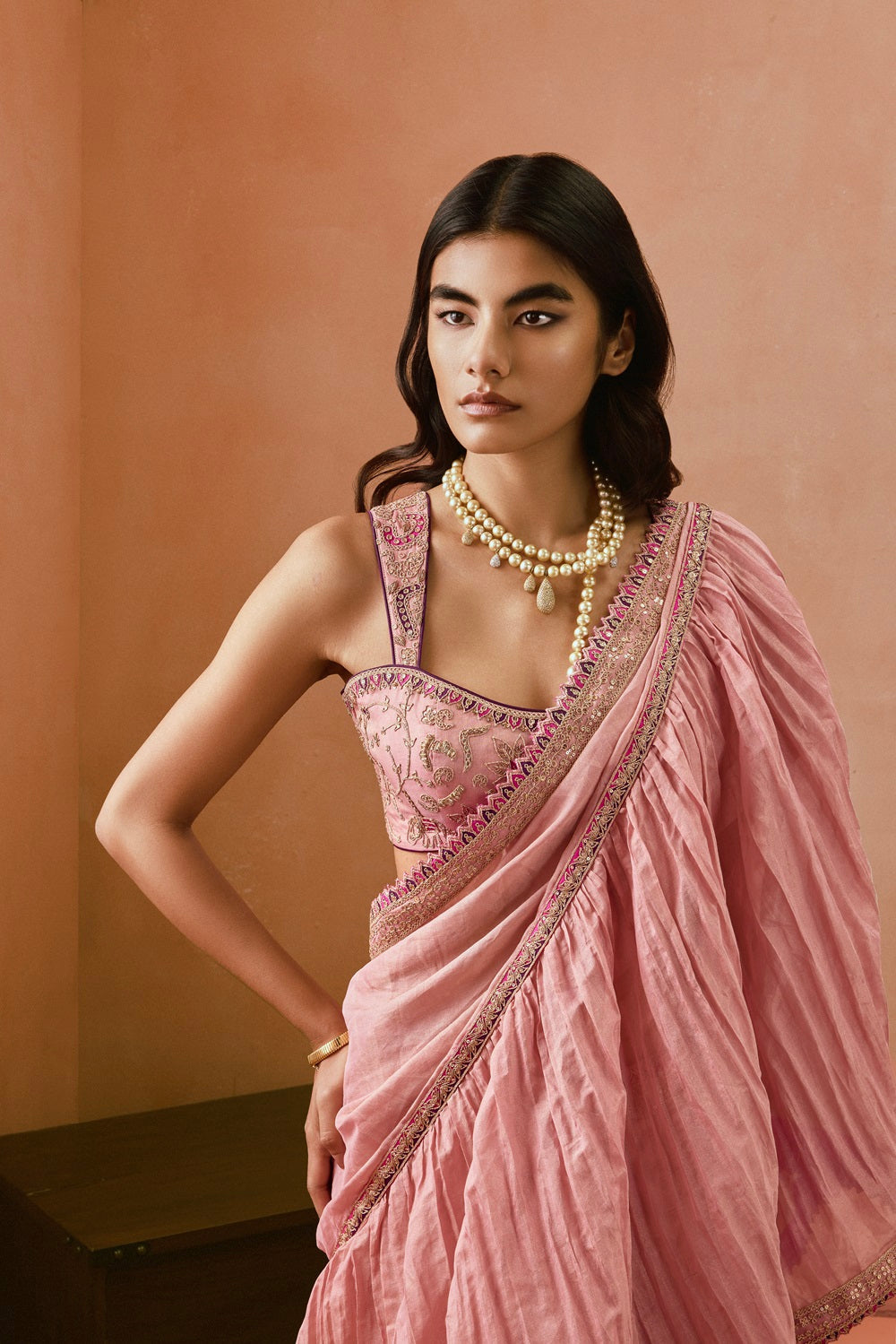Johari Draped saree 3