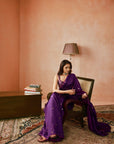 Classic Saree Set - Purple 3