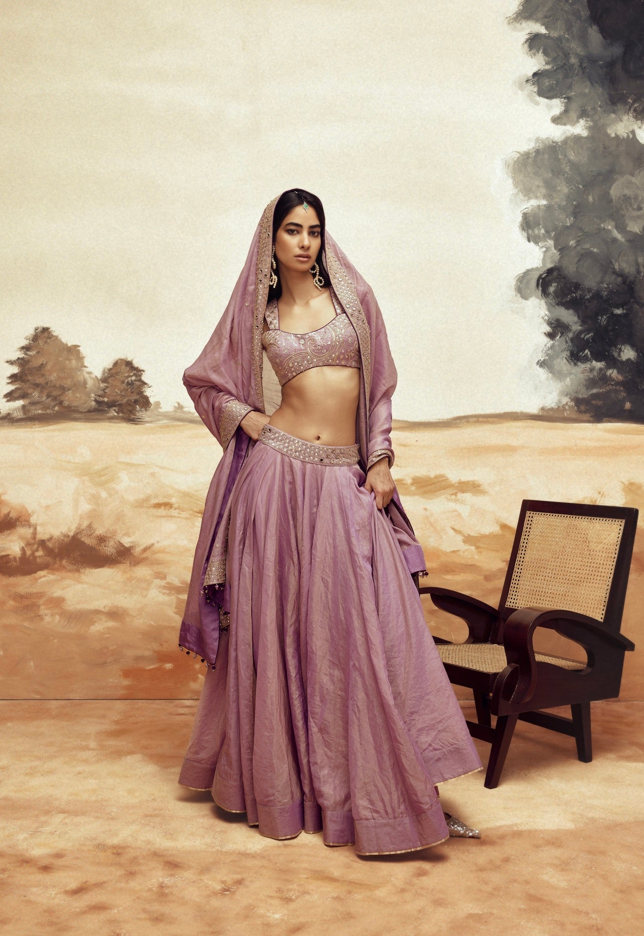 Lilac Johari Lehenga Set 1
