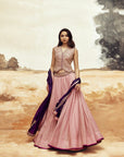 Johari Lehenga Set with Koti - Pink 1