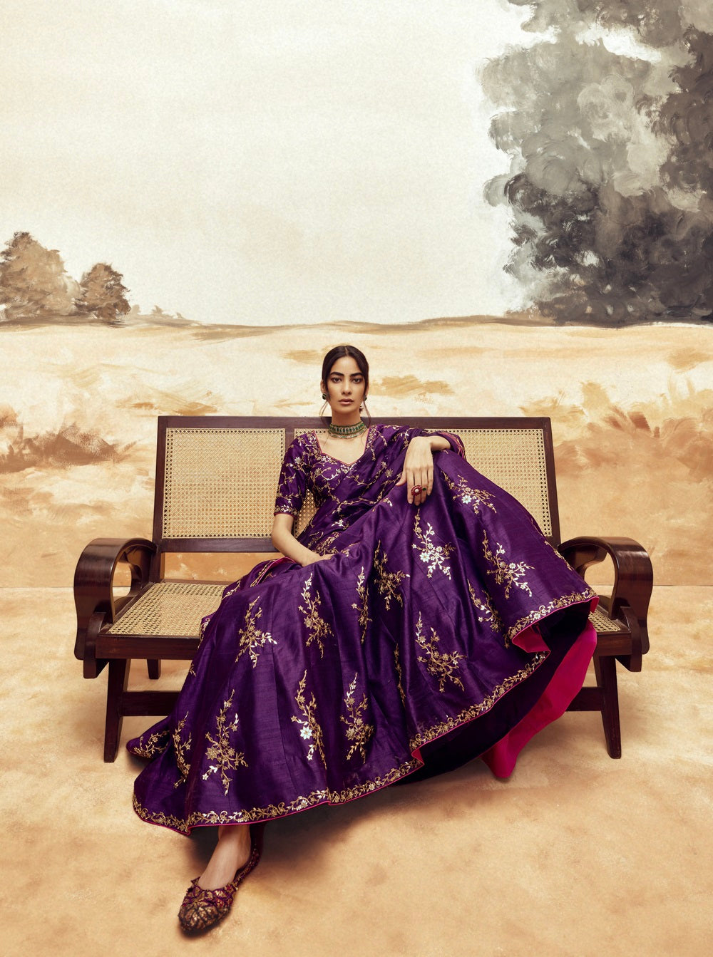 Rani a Baingani Lehenga set 2