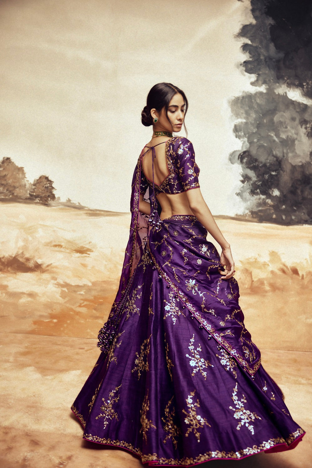 Rani a Baingani Lehenga set 4