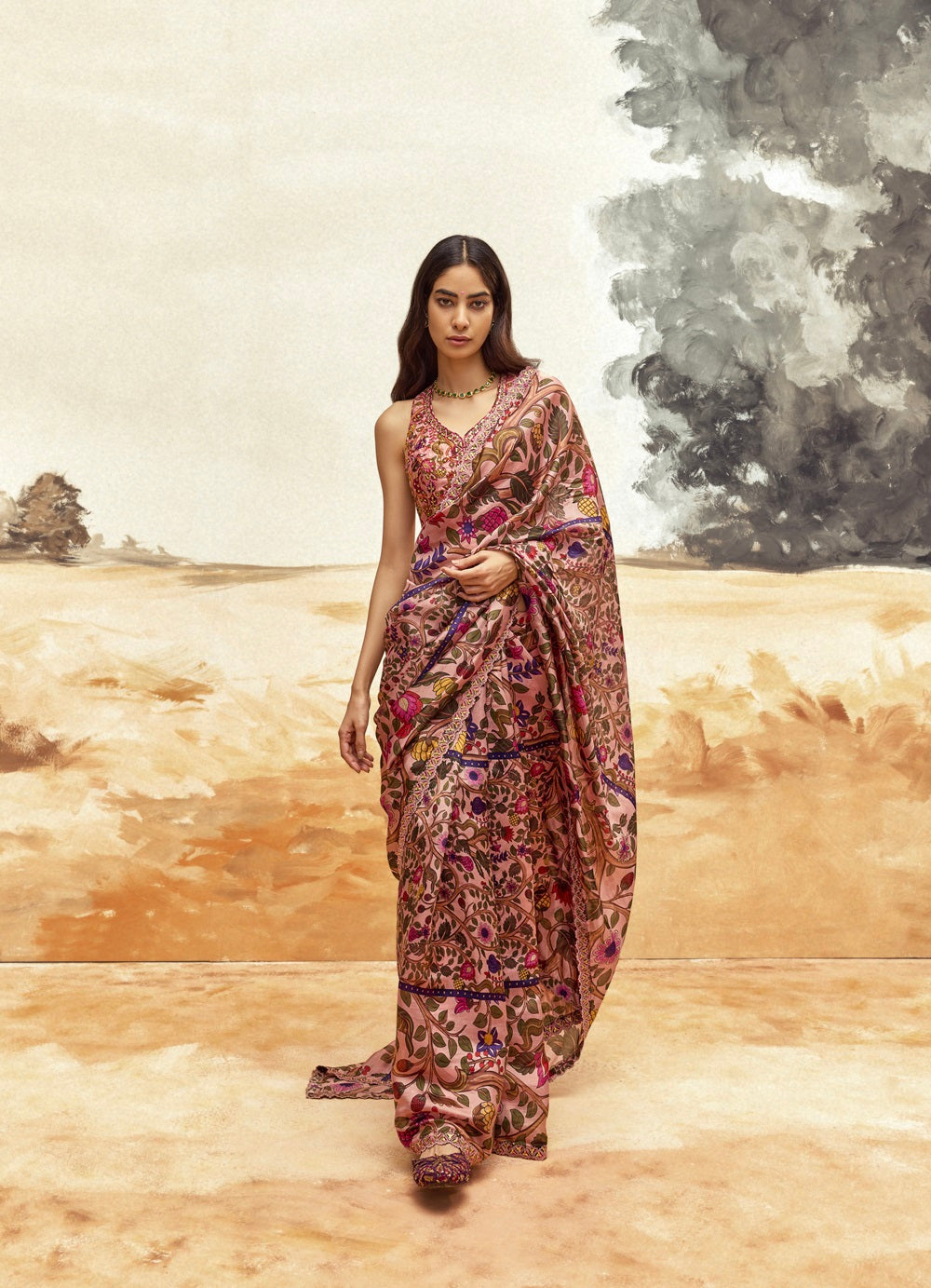 Classic Saree Set - Multicoloured 1