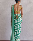 Green Bar Saree