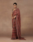 Rose Pink - Ivory Saree Set