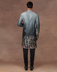 Sage - Emerald Ombre Nehru Jacket Set | East