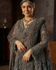 Charcoal Jacket Lehenga Set