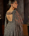 Charcoal Jacket Lehenga Set
