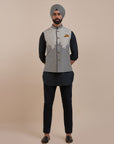 Signature Chevron Nehru Jacket | Atth