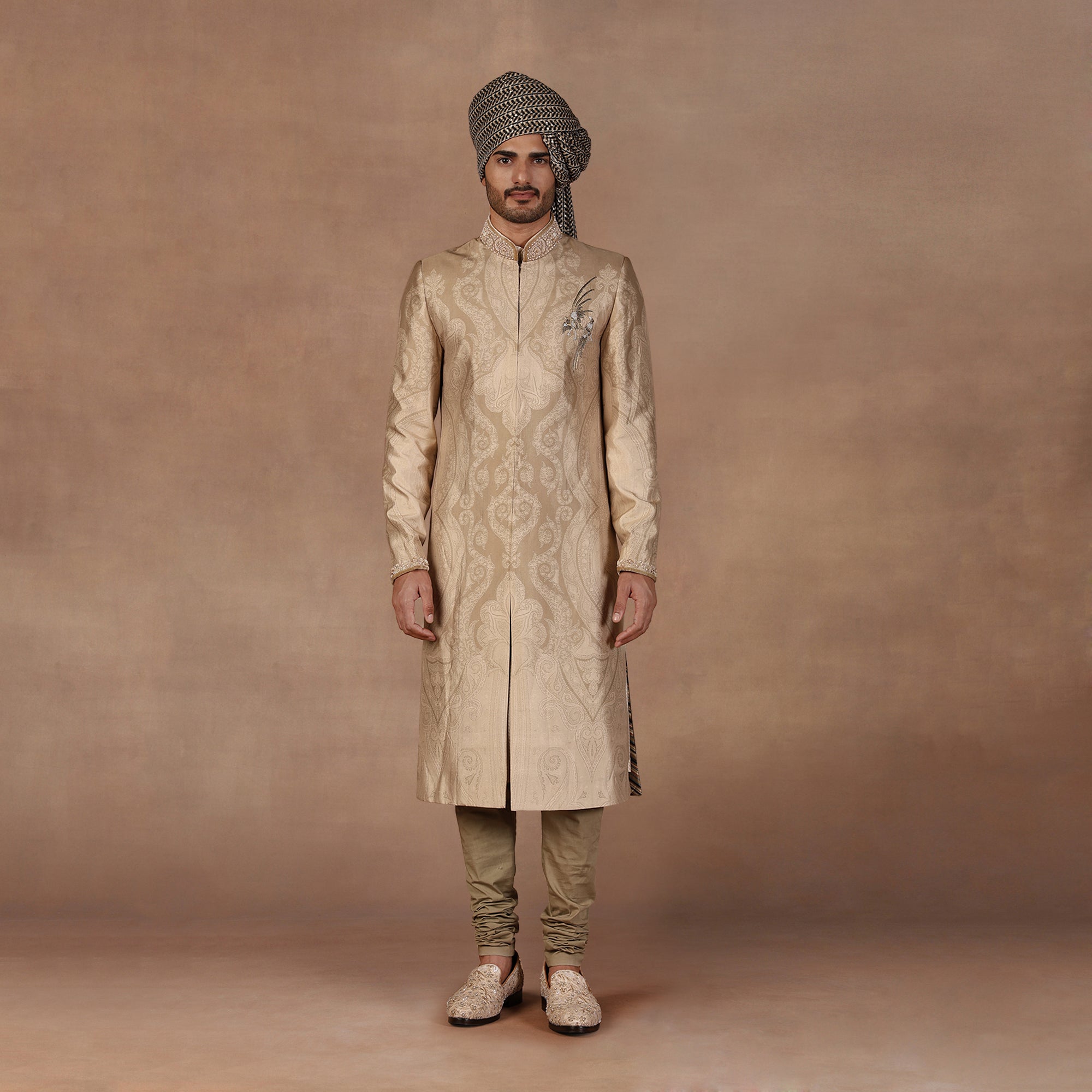 Silver Sage Sherwani Set | East