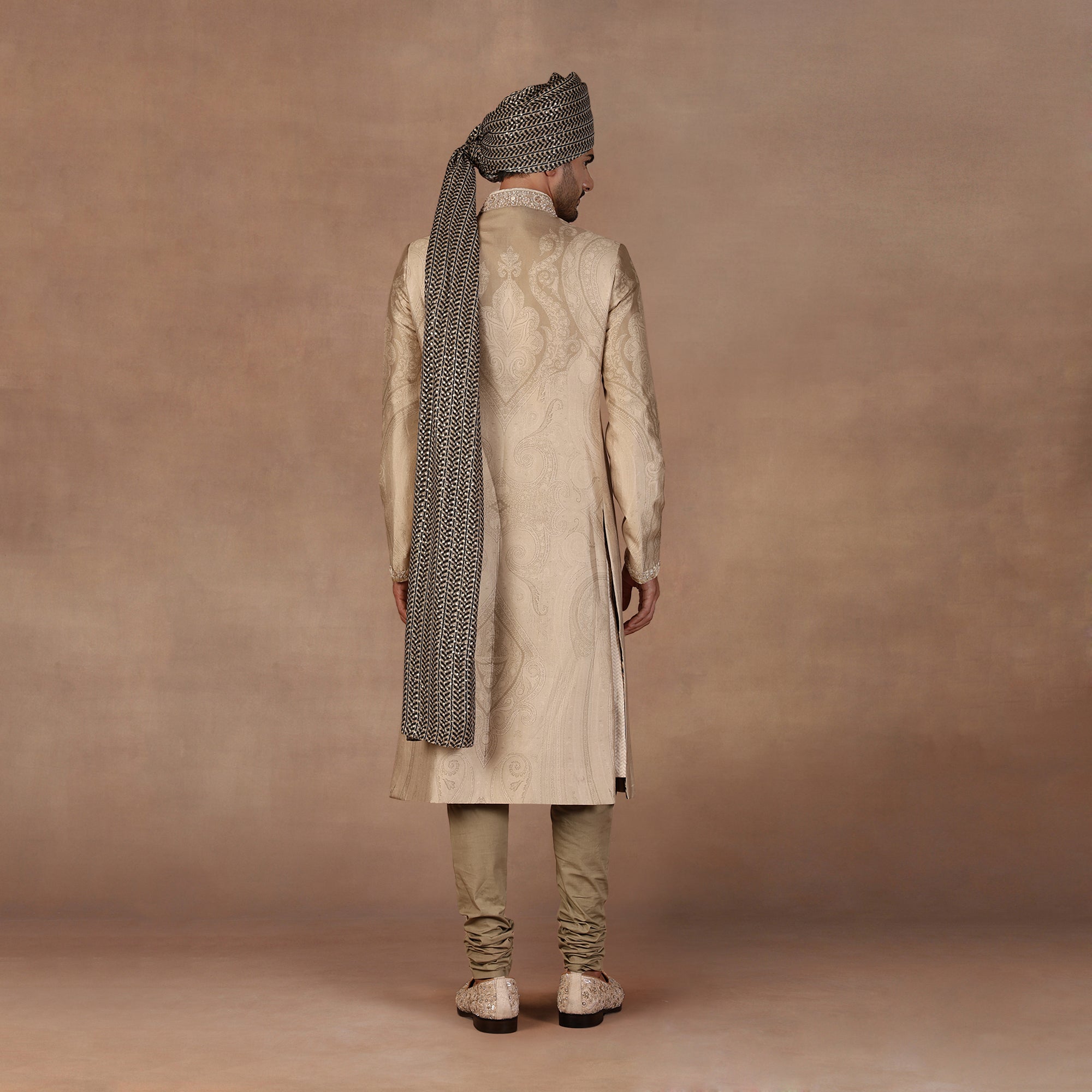 Silver Sage Sherwani Set | East