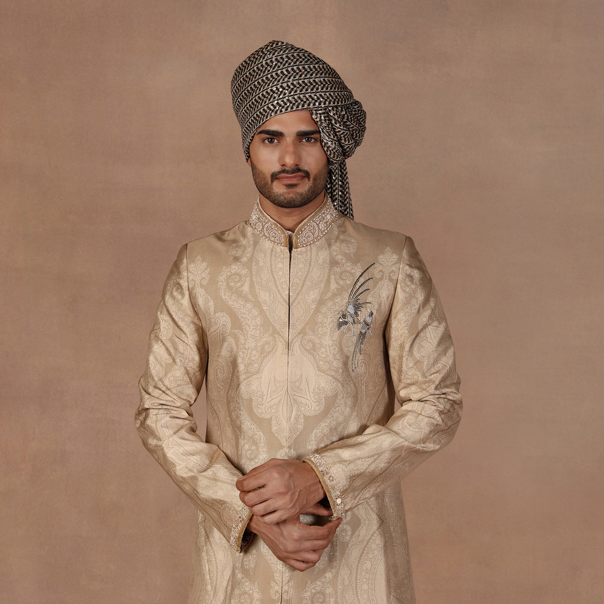 Silver Sage Sherwani Set | East