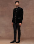 Slate Black Bandhgala Set | East