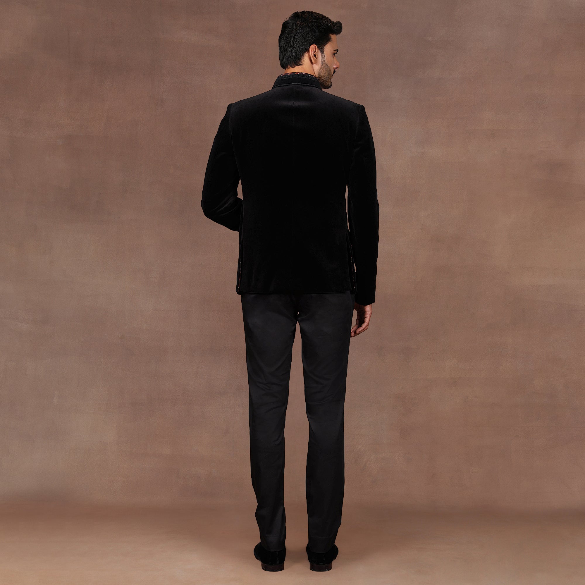 Slate Black Bandhgala Set | East