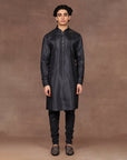 Slate Black Nehru Jacket Set | East