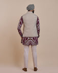 Slate Pearl Nehru Jacket | Atth