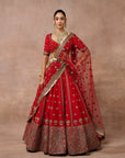 Vermilion Red Lehenga Set