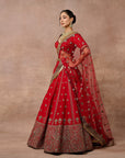 Vermilion Red Lehenga Set