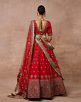 Vermilion Red Lehenga Set
