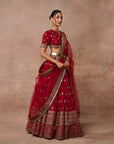 Vintage Red Lehenga Set