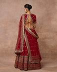 Vintage Red Lehenga Set