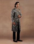 Noir Black Sherwani Set