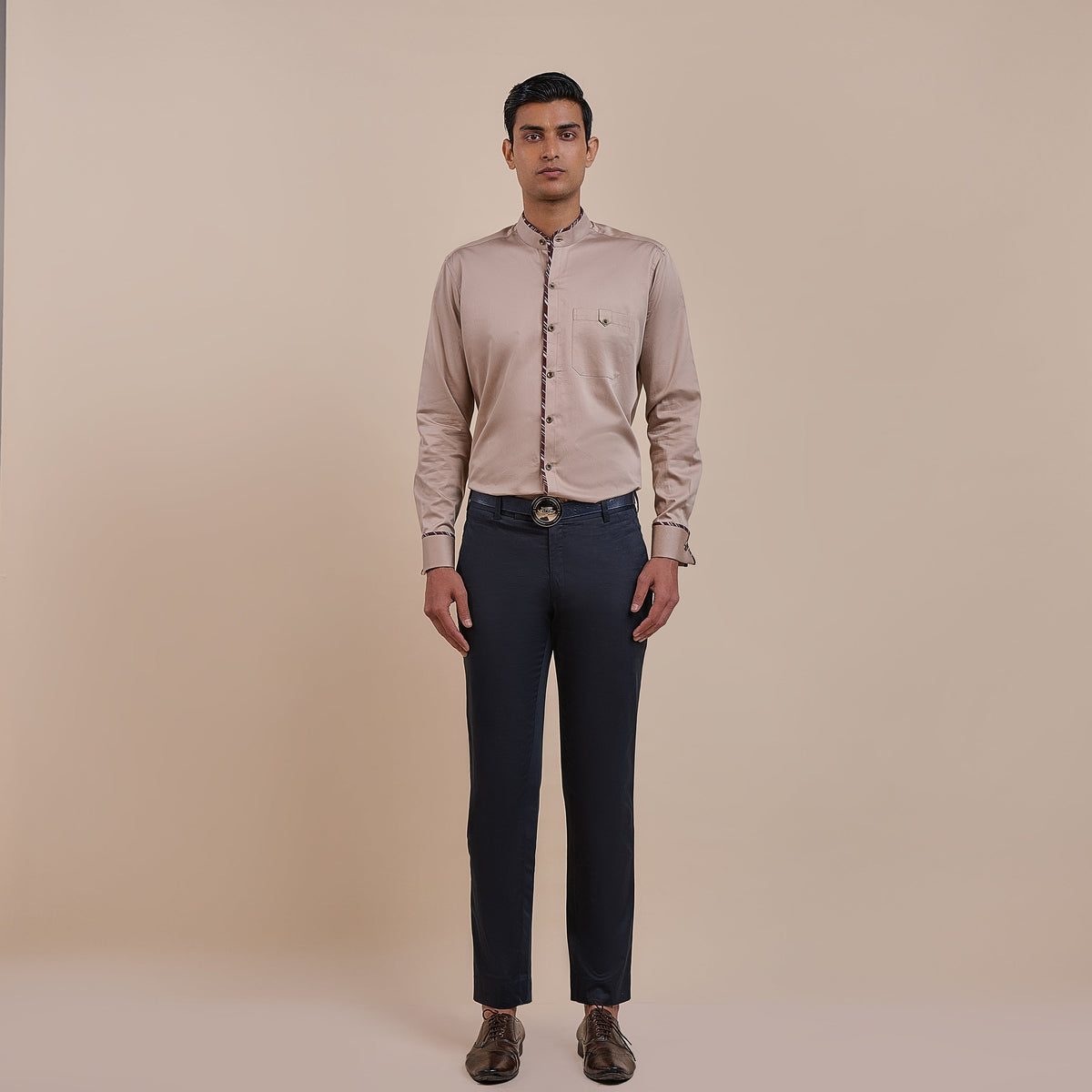 Sunny's Bridal - JJV By JJ Valaya - Warm Beige Shirt | Atth - Atth by JJV