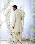 Powder Beige Sherwani Set - Ready to Ship