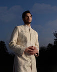 Powder Peach Sherwani Set - Ready to Ship