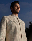 Powder Peach Sherwani Set - Ready to Ship