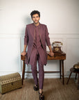 Devine Marsala Shrug Set