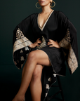 Black Embroidered Kaftan