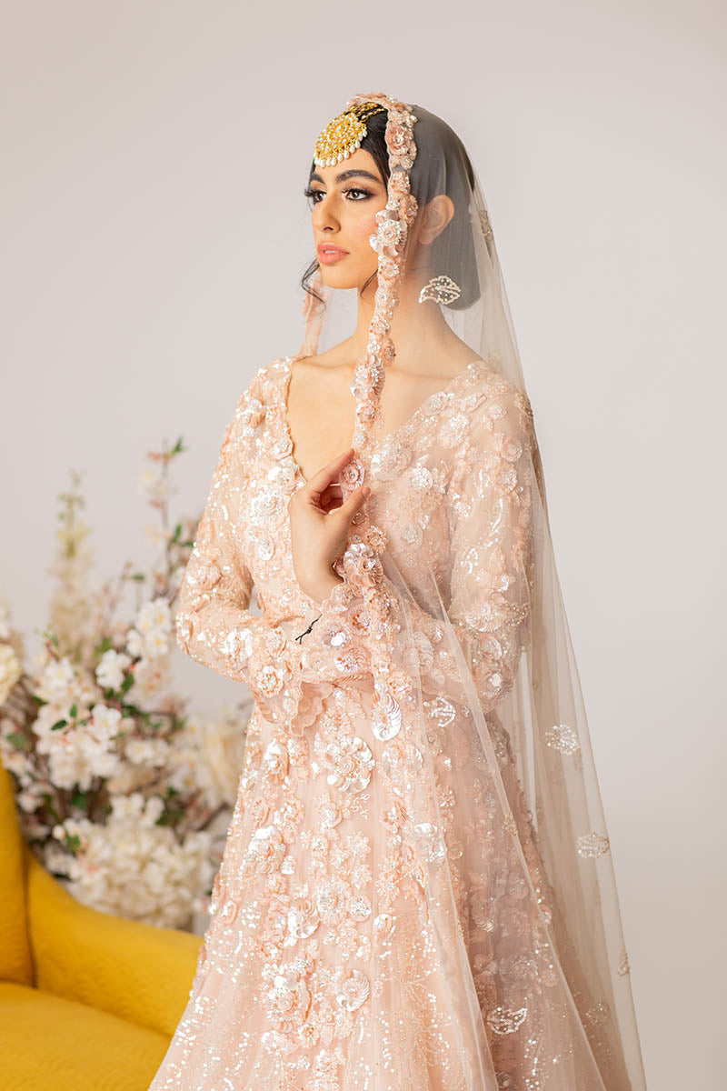Peach Gown Set- Ready To Ship