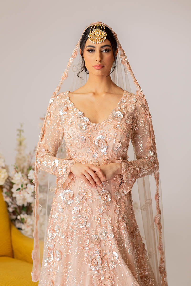 Peach Gown Set- Ready To Ship