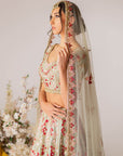 Mint Green Embroidered Lehenga Set