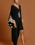 Black Embroidered Kaftan