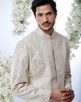 Powder Peach Sherwani Set - Ready to Ship