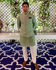 Sharp Mirror Nehru Jacket Set